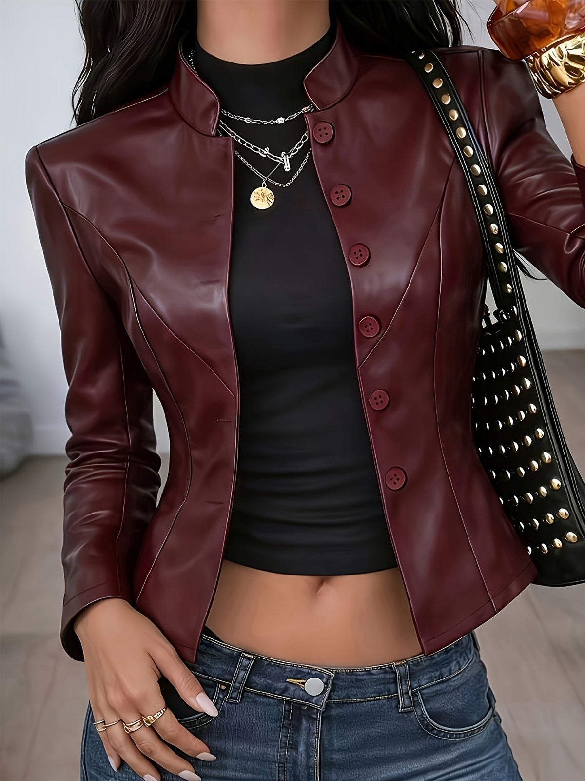 Slim-fit Waist-cinching Chic Short Vintage Coat