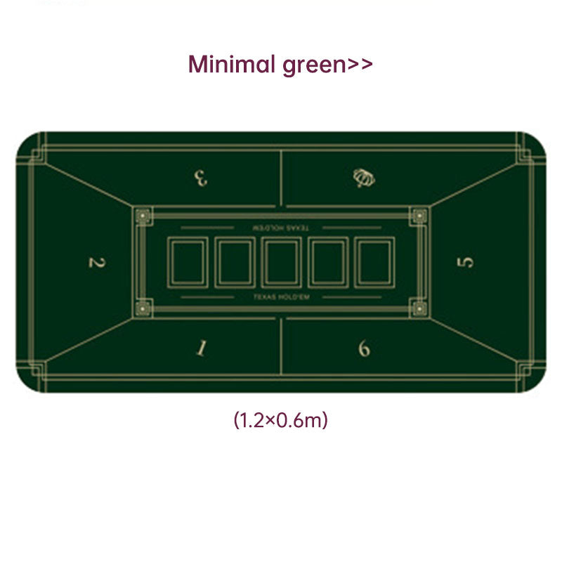 Dezhou playing card pad tablecloth table cushion square round chip rubber cushion playing card table top cushion