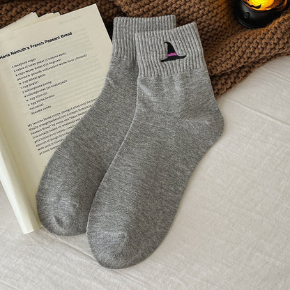 Skull Crew Socks Breathable Warm Cotton Blend