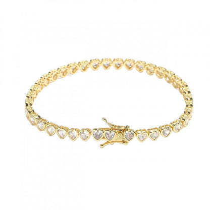 New Trendy Tennis Heart Bracelet Jewelry