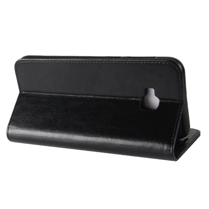 Crazy Horse Print Wallet Leather Case