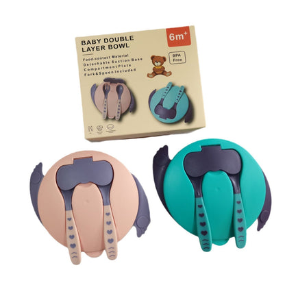 Baby Training Bowl, Infant Feeding Weaning Suction Cup Bowl