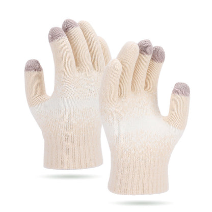 Autumn And Winter New Gloves Women's Knitted Wool