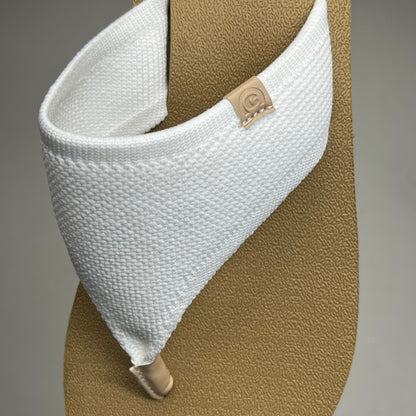 COBIAN Bermuda Bounce Mesh Strap Women's Sz 8 EU 38.5 Cream BEB24-110-8