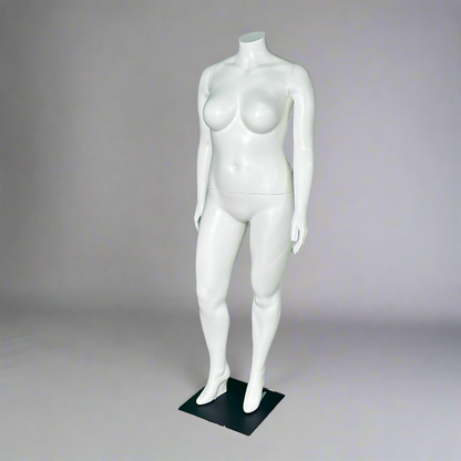 Natasha.16 Female Mannequin White/Black Base 65"T