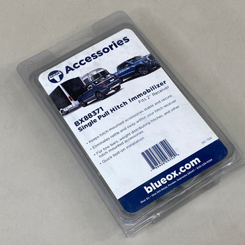 BLUE OX Single Pull Hitch Immobilizer For Vehicle Theft Deterrent Chrome BX88371 (New Other- Slightly Distressed Packaging)