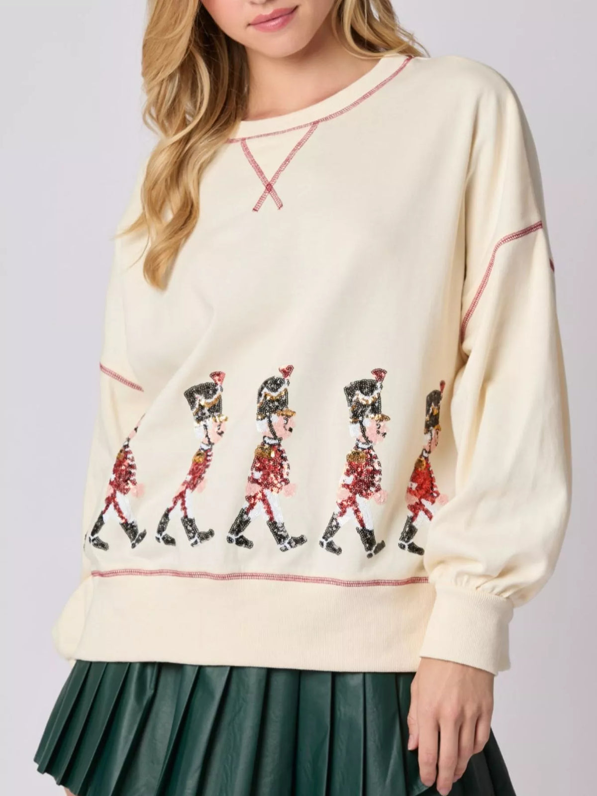 Christmas Marching Band Sequin Sweatshirt