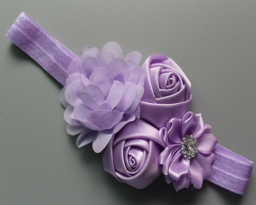 Children's Chiffon Rose Elastic Hair Band