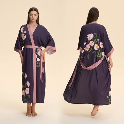 New Satin Plus Size Pajamas For Women Lightweight Loungewear Robe