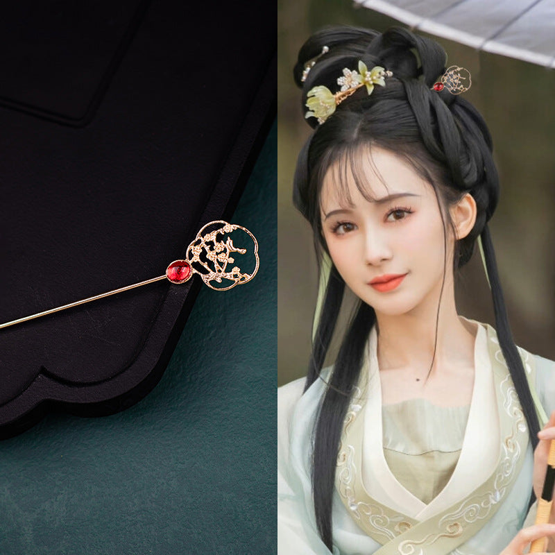 Ancient Style Han Chinese Clothing Handmade Updo Alloy Hairpin Hairpin