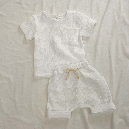 Simple Nordic Style Pure Cotton Children Suit