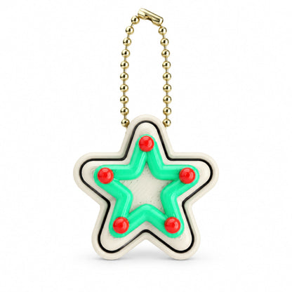 Christmas Desktop Decoration Christmas Tree Gingerbread Hot Cocoa Keychain 3D-Printed Pendant
