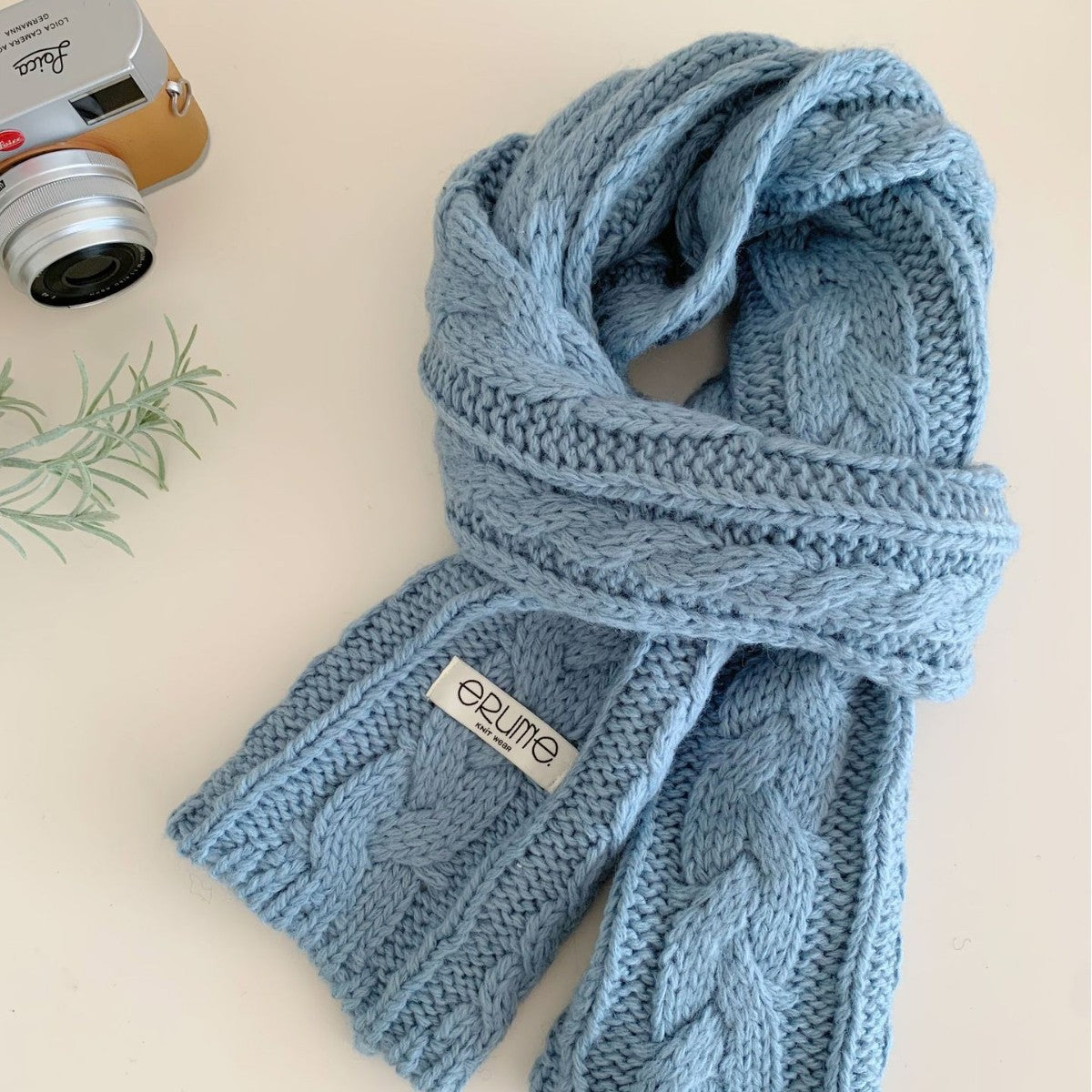 Herringbone Knit Scarf For Women