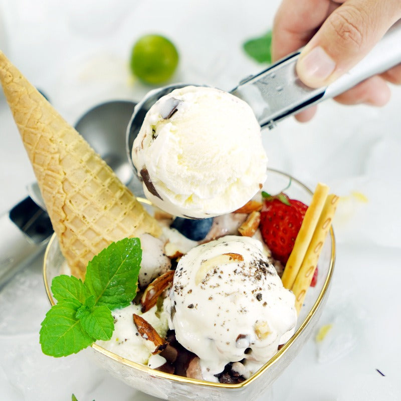 7-inch stainless steel ice cream spoon for making ice cream ice cream ball spoon with a diameter of 5CM