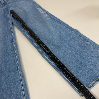 OLD NAVY Extra High-Waisted Sky-Hi Wide-Leg Jeans SZ 0