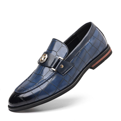 Men's Plus Size Plaid Casual Loafers