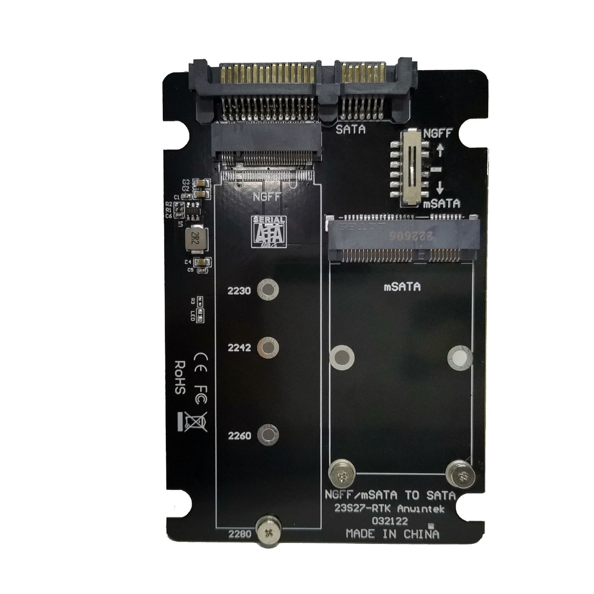 MSATAm2 N Solid State Hard Disk SSD Adapter Card
