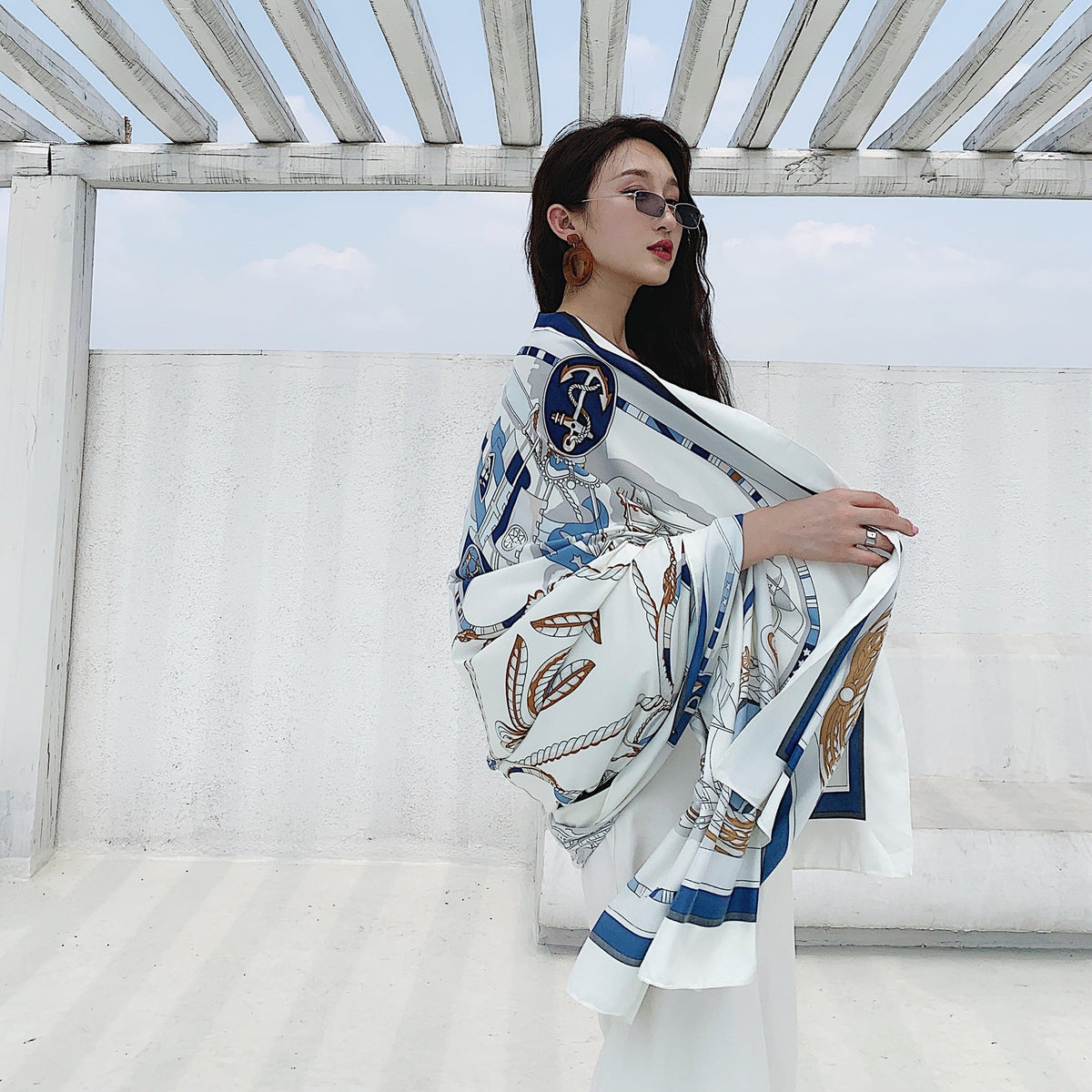 Sun-protective Versatile Shawl And Dual-use Scarf For Women