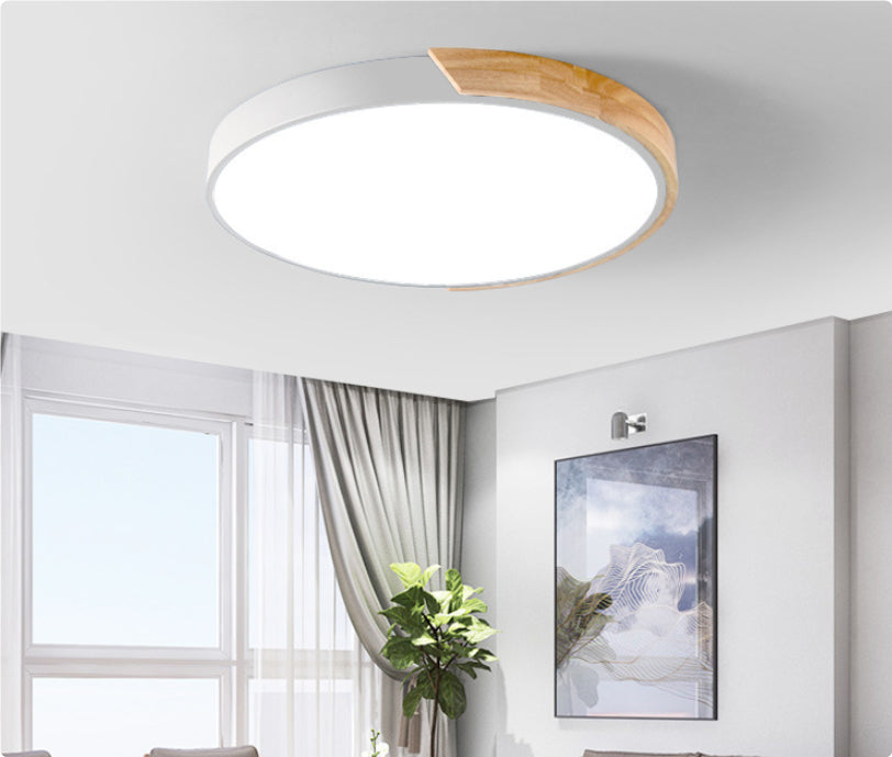 Led Ceiling Light Macaron Round Bedroom Light