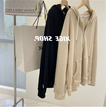 Wafffle Knit Hoodie