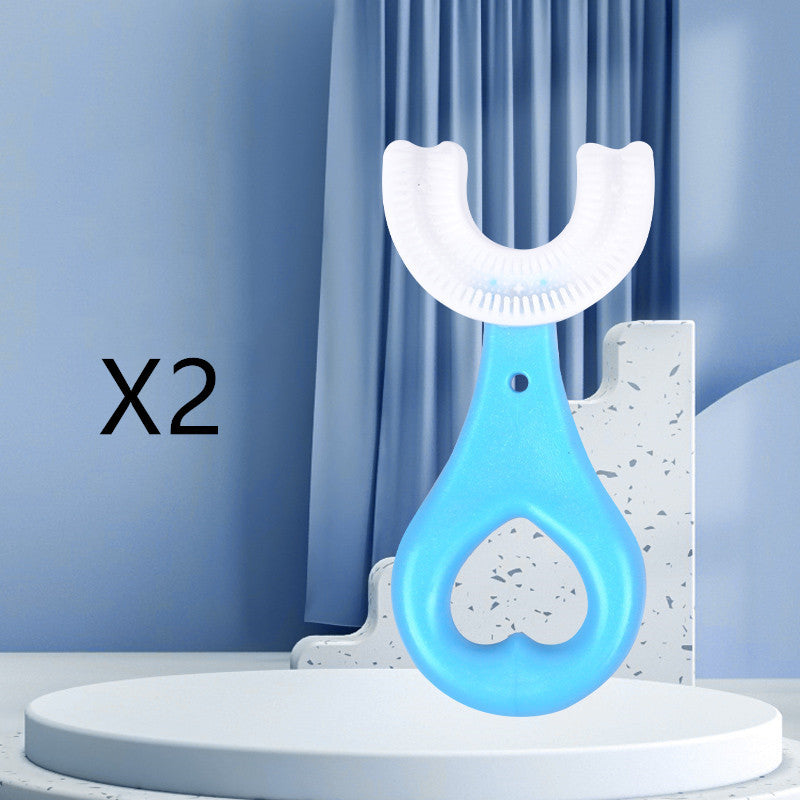 Children's U-shaped Soft Rubber Toothbrush