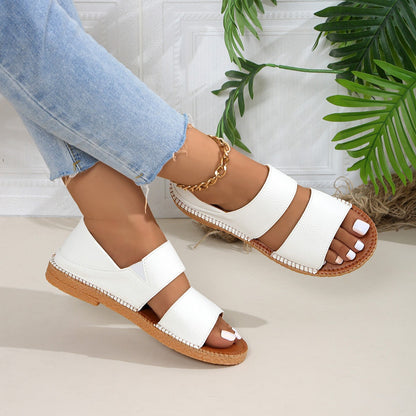 New Fairy-style Flat Soft Soled Sandals