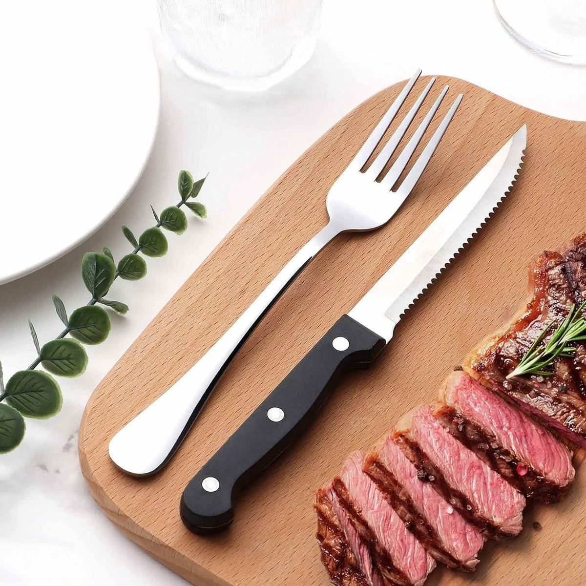 48-Piece: Stainless Steel Silverware Cutlery Set