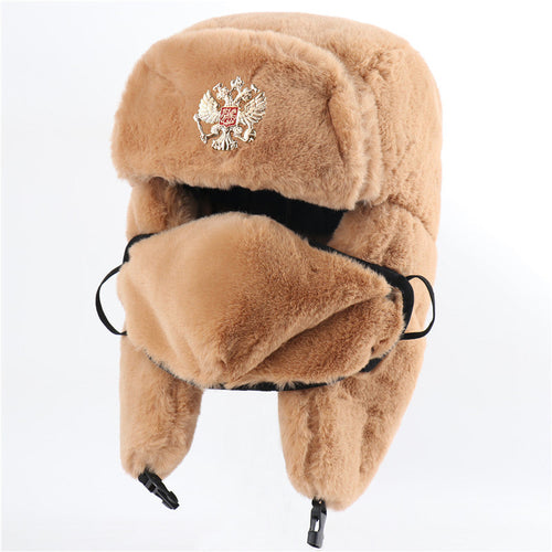 Ushanka Imitation Rabbit Fur Earmuffs Hat