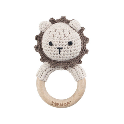 Carving Name Baby Soothing Bell Newborn Gift Bath Gift Knitted Cartoon Doll