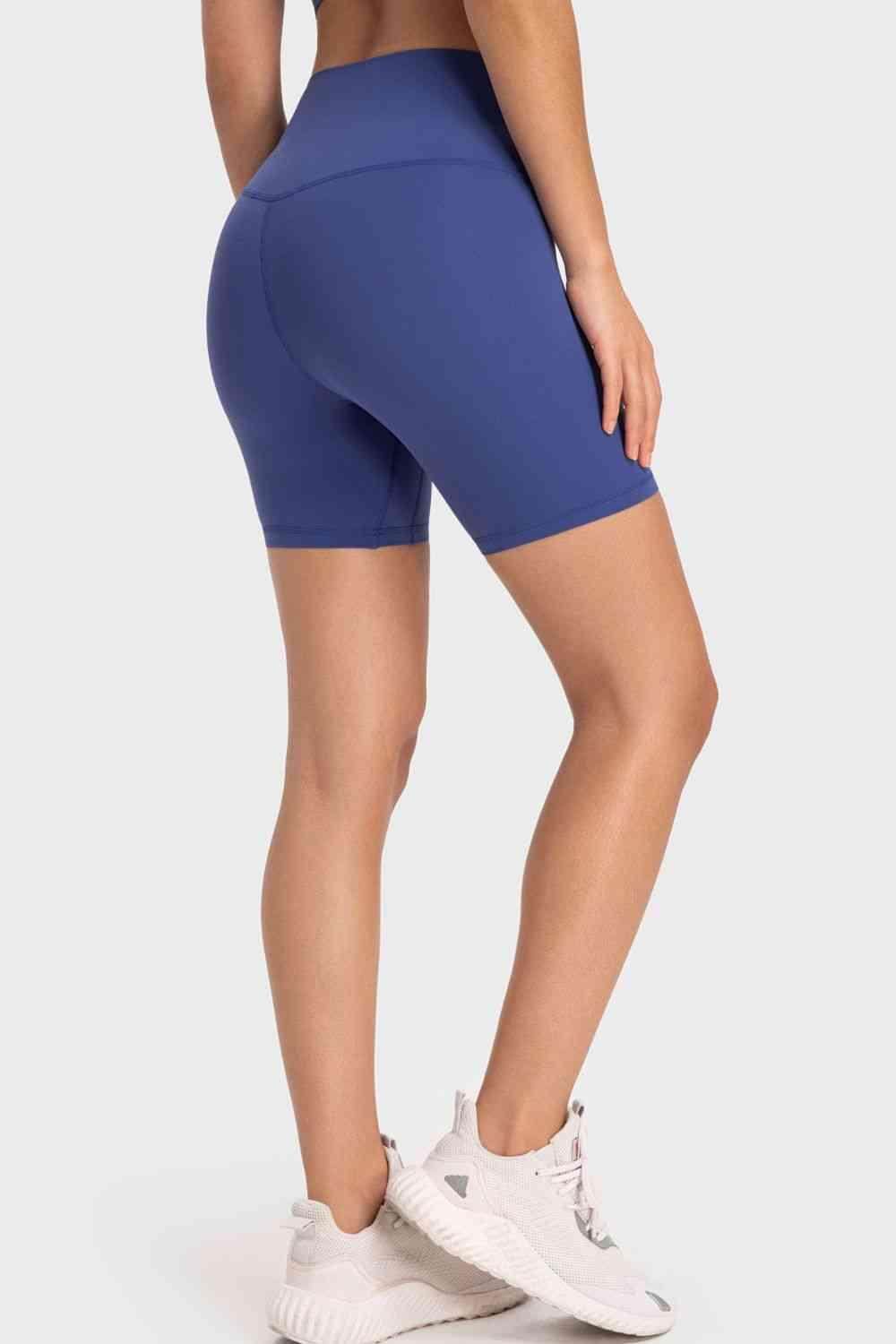Millennia Staying Cozy Wide Waistband Biker Shorts For Comfort