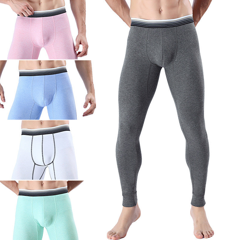 Men's Cropped Cotton Warm Long Johns