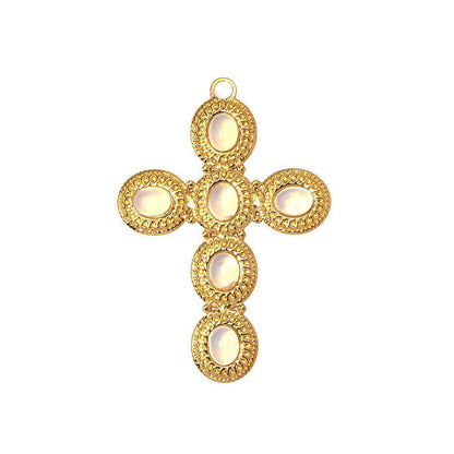 Stainless Steel Pendant With Zircon And Oil Dripping