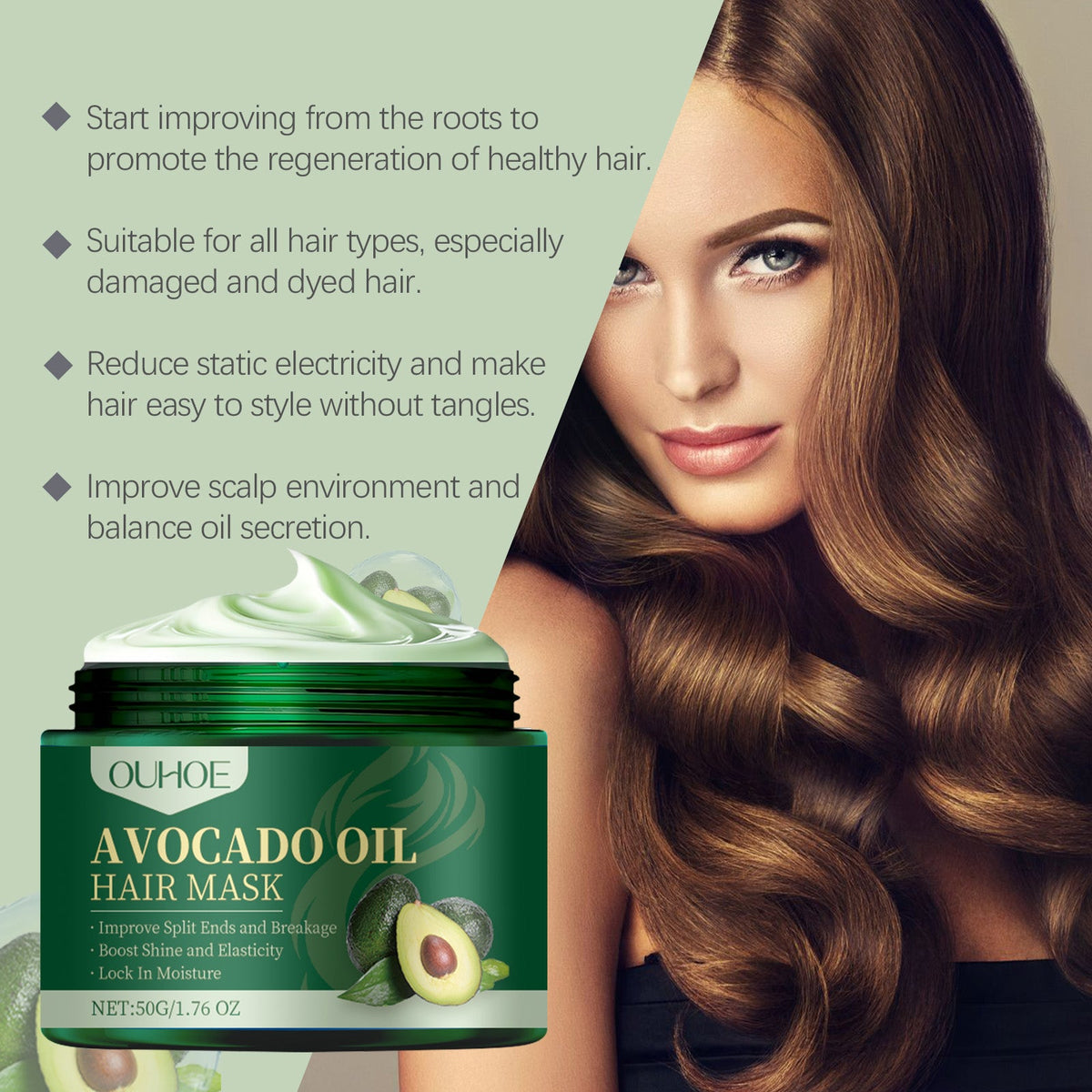 Avocado Oil Hair Mask Gently Hydrates And Nourishes Dry Hair