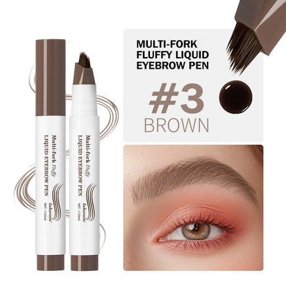 Multi-fork Plush Water Eyebrow Pencil Waterproof And Durable