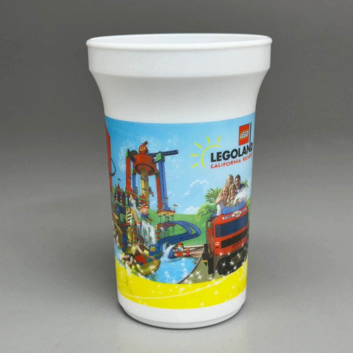 LEGOLAND California Resort (2 PACK) Plastic Cup w/ Lid & Straw 10 oz AUTHENTIC!