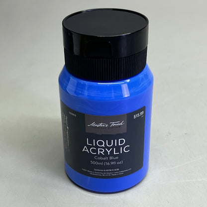 MASTERS TOUCH (2 PACK) Liquid Acrylic Artist Paint 16.9 oz Cobalt Blue 1820919