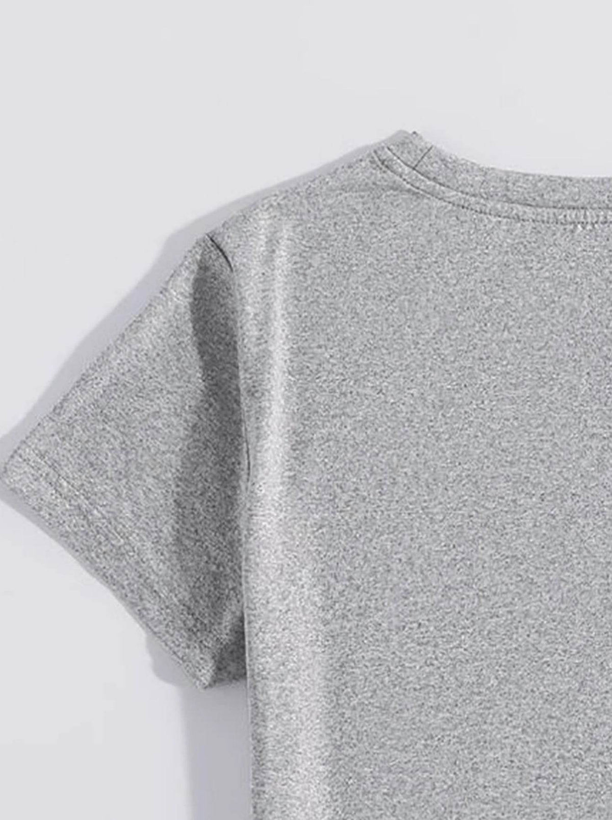 Rabbit Round Neck Short Sleeve T-Shirt