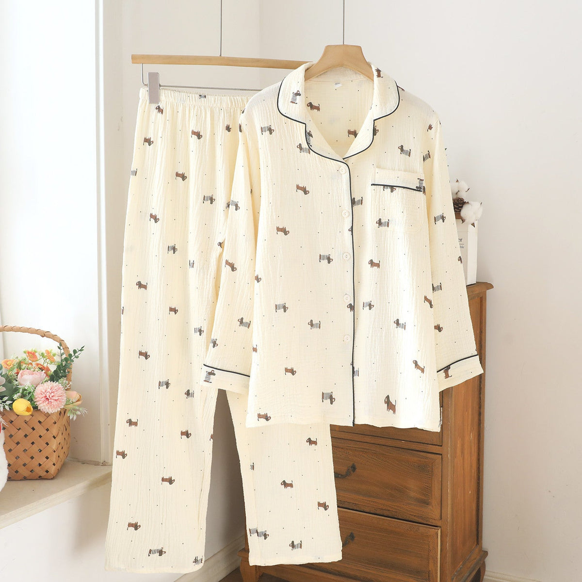 Mens And Womens Cartoon Cardigan Set