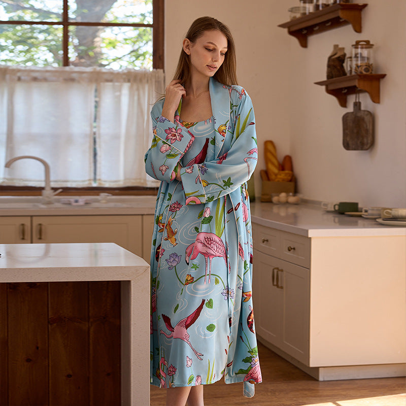 Womens Robe Nightdress And Loungewear Set