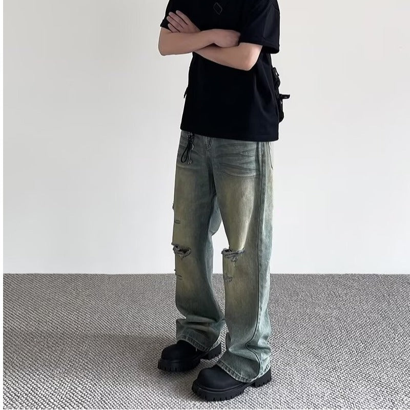 Fashionable Mens Vintage Distressed Jeans