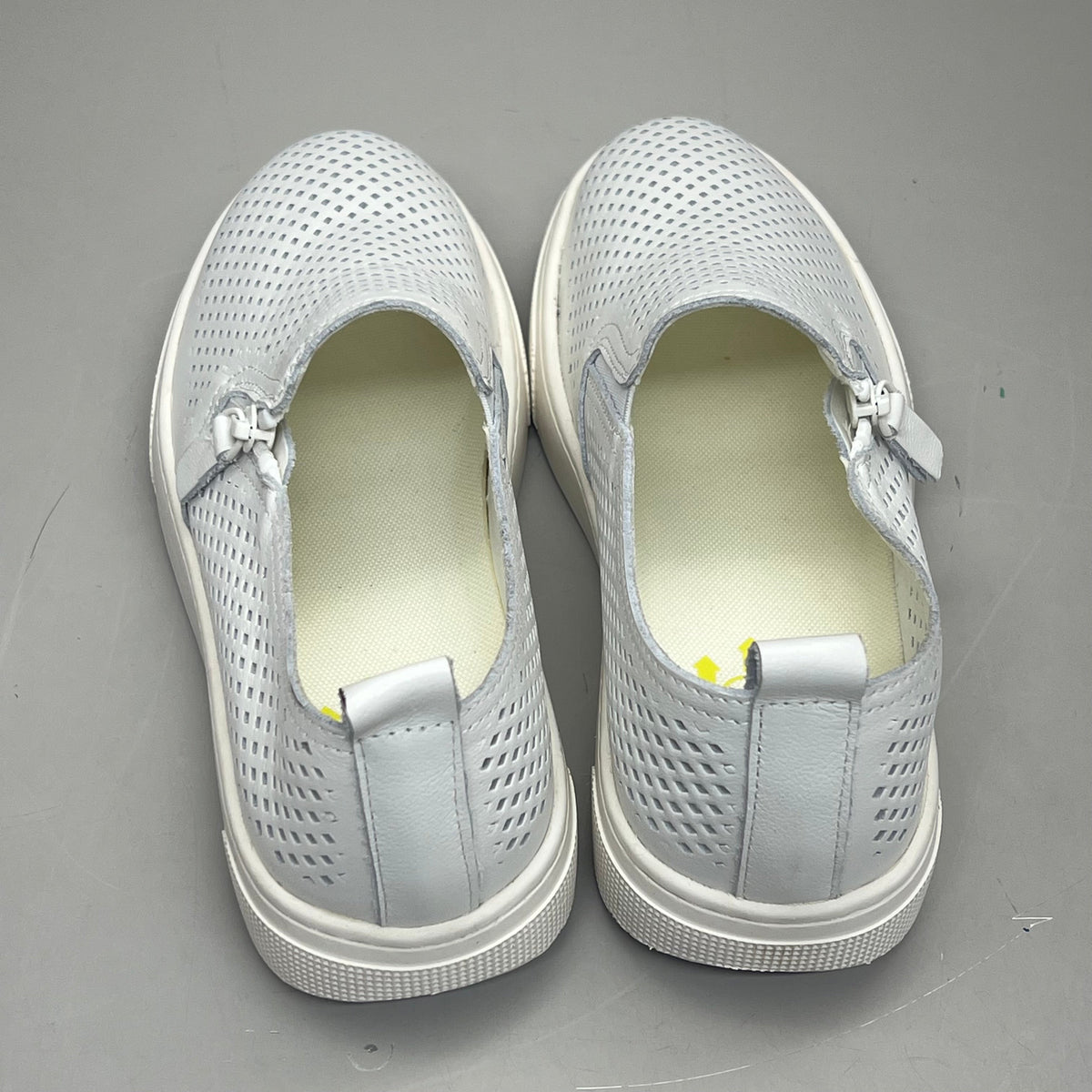 PROPET Kate Side Zip Leather Breathing Open Cell Women's Sz 6 White WCX015L