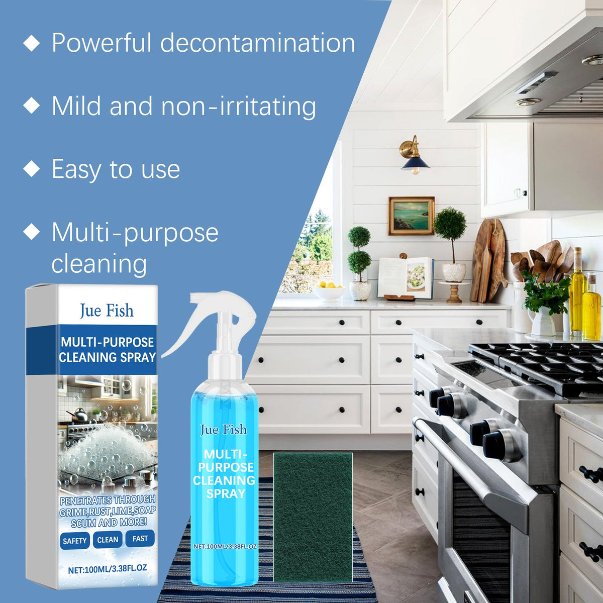 Multi-Purpose Foam Cleaner Foam Decontaminate A Wide Range Of Surface Odor Removal Cleaners