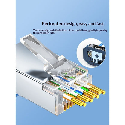 Category 6 Gigabit Shielded RJ45 Plug Network Connector