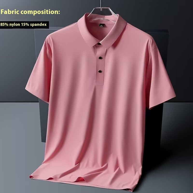 High Elastic Lightweight Ice Silk Nylon Short Sleeve