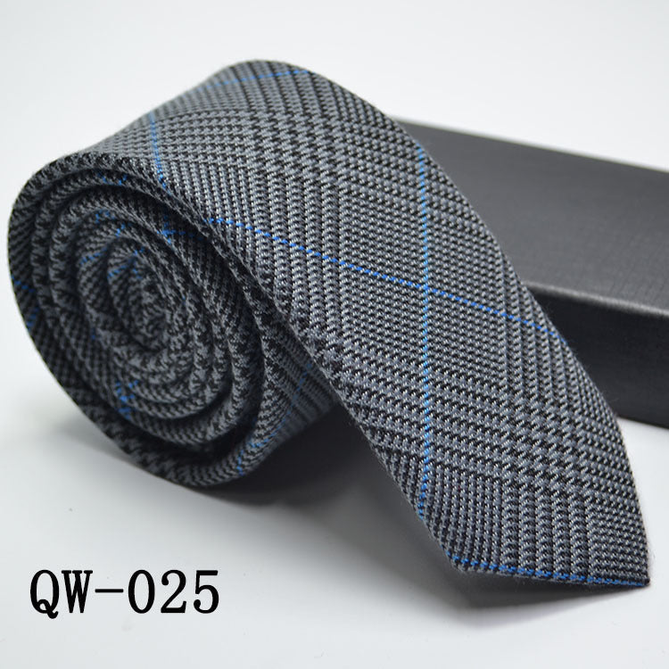 Men's Super Narrow Wool-like Elegant Tie