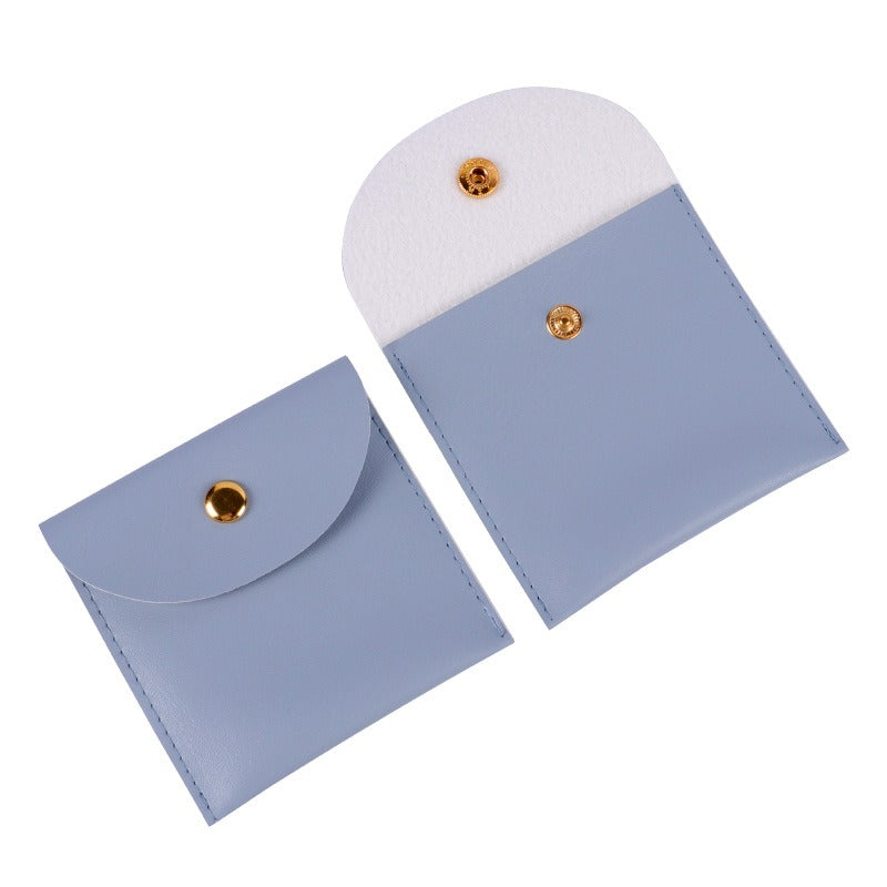 Jewelry bag leather buckle storage bag