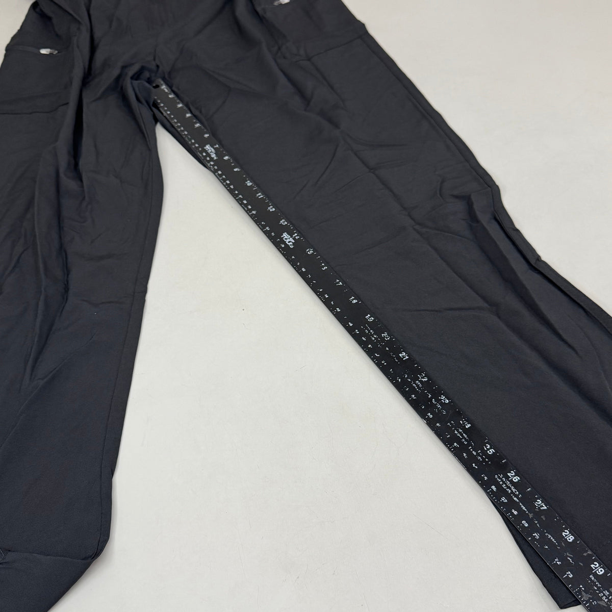 GREEN TOWN 4 Flex Scrubs Jumpsuit Cinch In Waist Women's Sz XL Black GFX-023AST