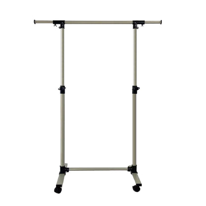 Short hanger, used for hanging heavy-duty rolling hangers with bottom racks and wheels for clothes