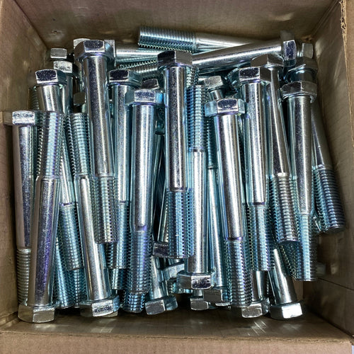 Hex Bolts (50 Pcs) Grade 5 Zinc 3/4-10X6" Grey 46296-600