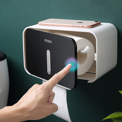 Wall-mounted non-perforated sanitary paper box